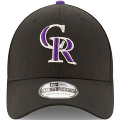 Colorado Rockies New Era Game Team Classic 39THIRTY Flex Hat - Black Hats