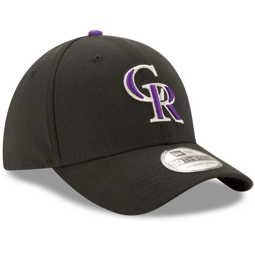 Colorado Rockies New Era Game Team Classic 39THIRTY Flex Hat - Black Hats