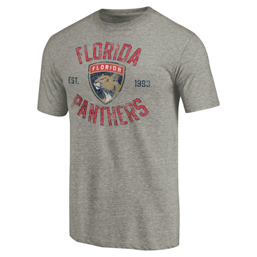 Florida Panthers Heritage Tri-Blend T-Shirt - Ash | US 2711927
