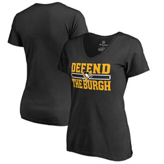 Pittsburgh Penguins Women's Hometown Collection Defend T-Shirt - Black | US 2716623