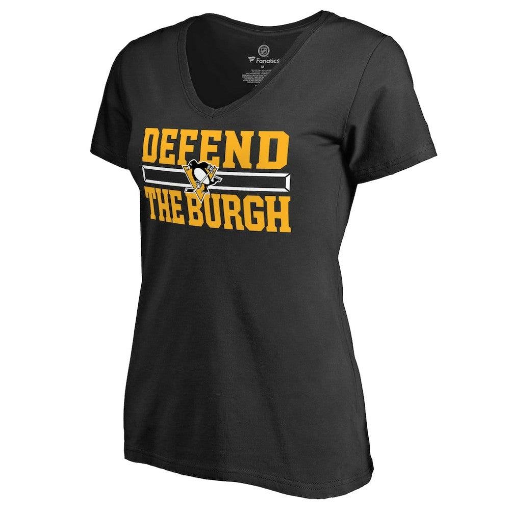 Pittsburgh Penguins Women's Hometown Collection Defend T-Shirt - Black | US 2716623