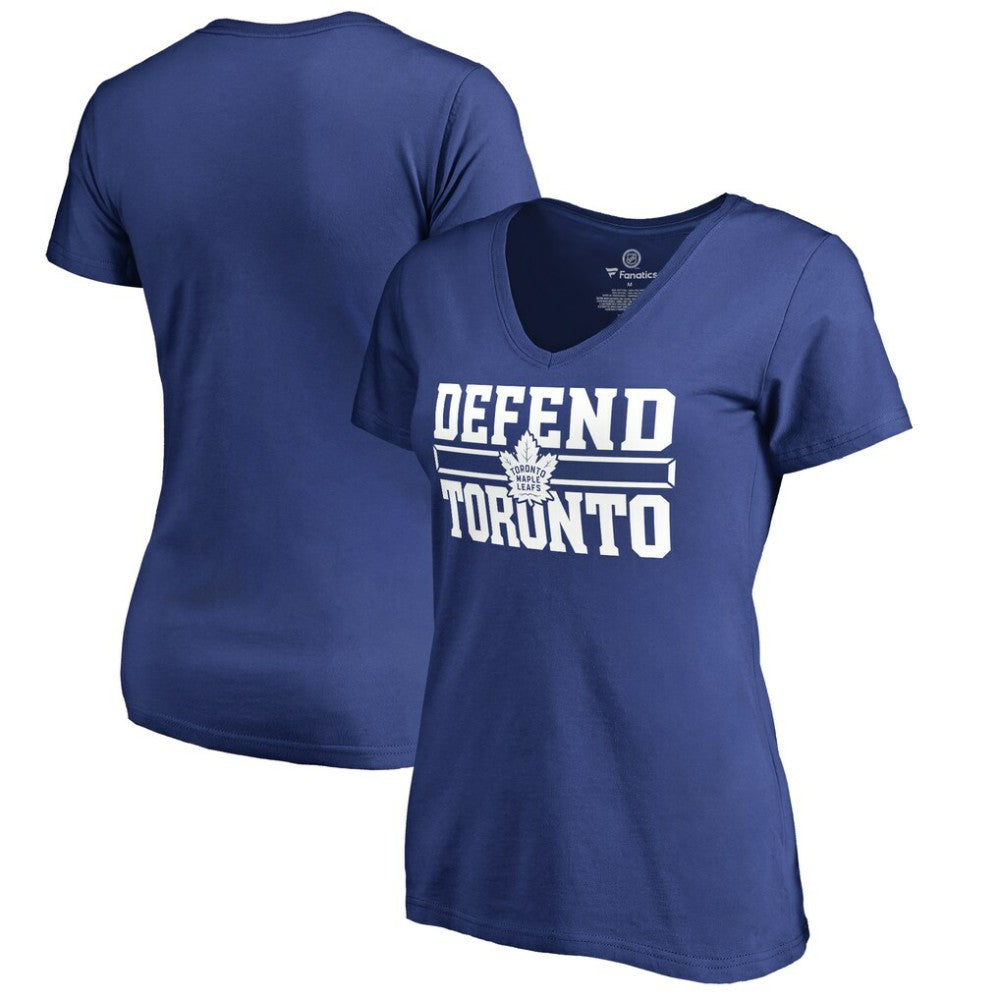 Toronto Maple Leafs Women's Hometown Collection Defend T-Shirt - Royal | US 2716627