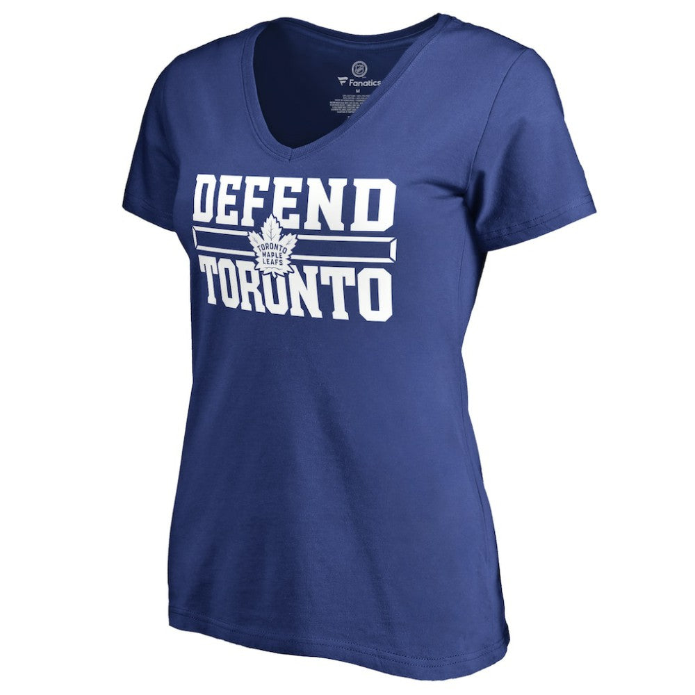 Toronto Maple Leafs Women's Hometown Collection Defend T-Shirt - Royal | US 2716627