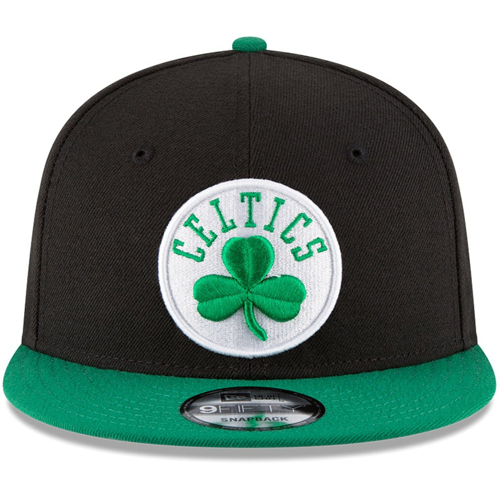 Boston Celtics 2-Tone 9FIFTY Adjustable Snapback Hat Black/Kelly Green - New Era