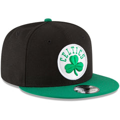 Boston Celtics 2-Tone 9FIFTY Adjustable Snapback Hat Black/Kelly Green - New Era
