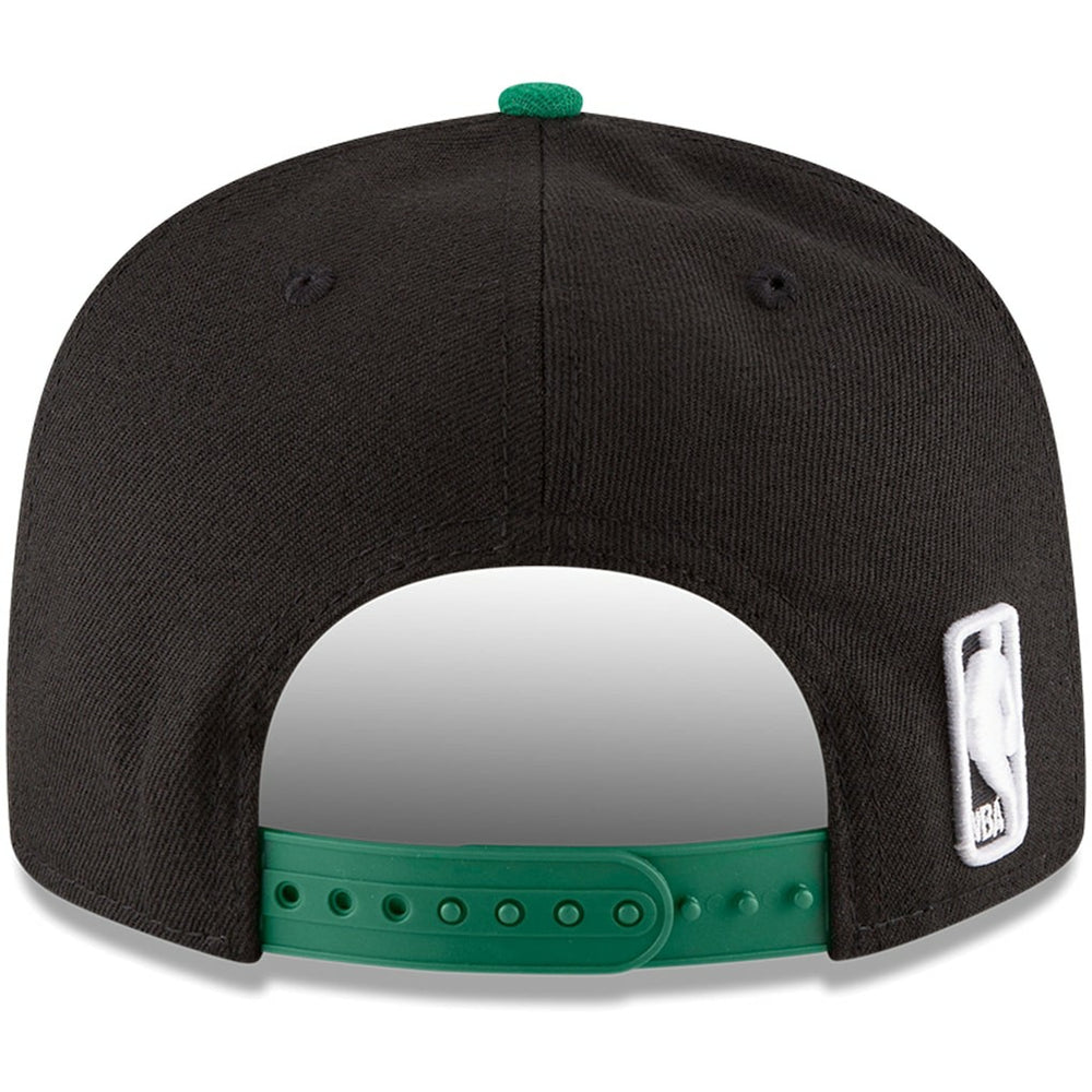 Boston Celtics 2-Tone 9FIFTY Adjustable Snapback Hat Black/Kelly Green - New Era