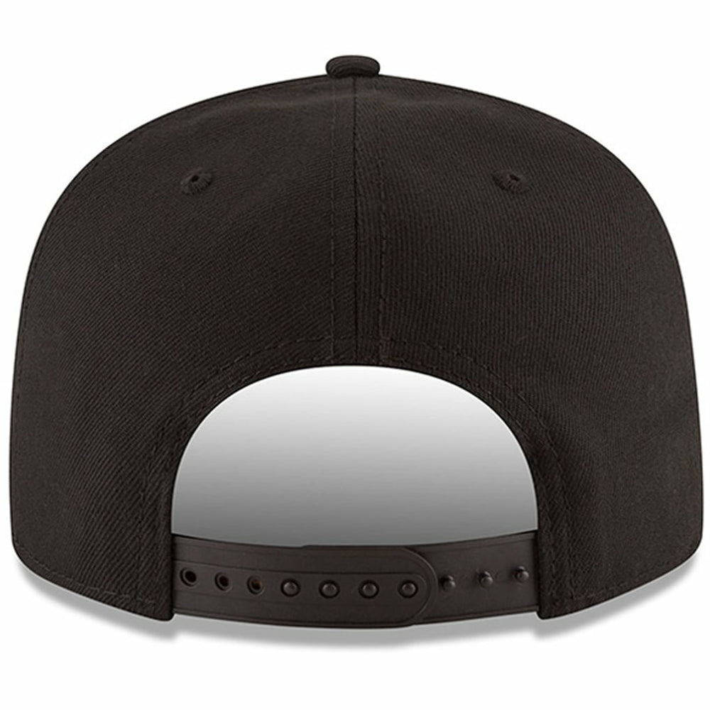 Atlanta Hawks Black & White Logo 9FIFTY Adjustable Snapback Hat Black - New Era