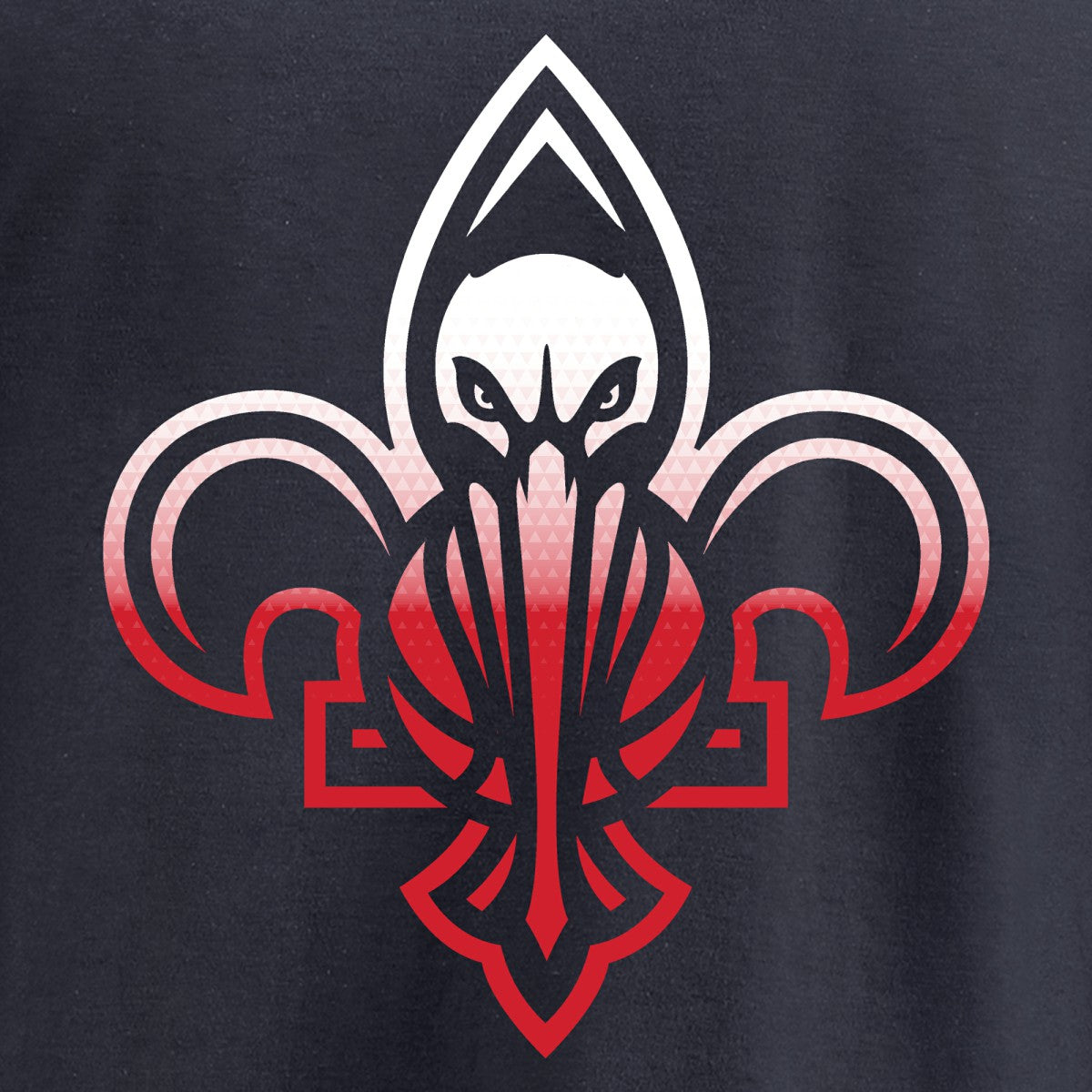 New Orleans Pelicans Gradient Logo Long Sleeve T-Shirt Navy