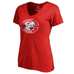 Cincinnati Reds Women's Cooperstown Collection Forbes T-Shirt - Red T-shirts