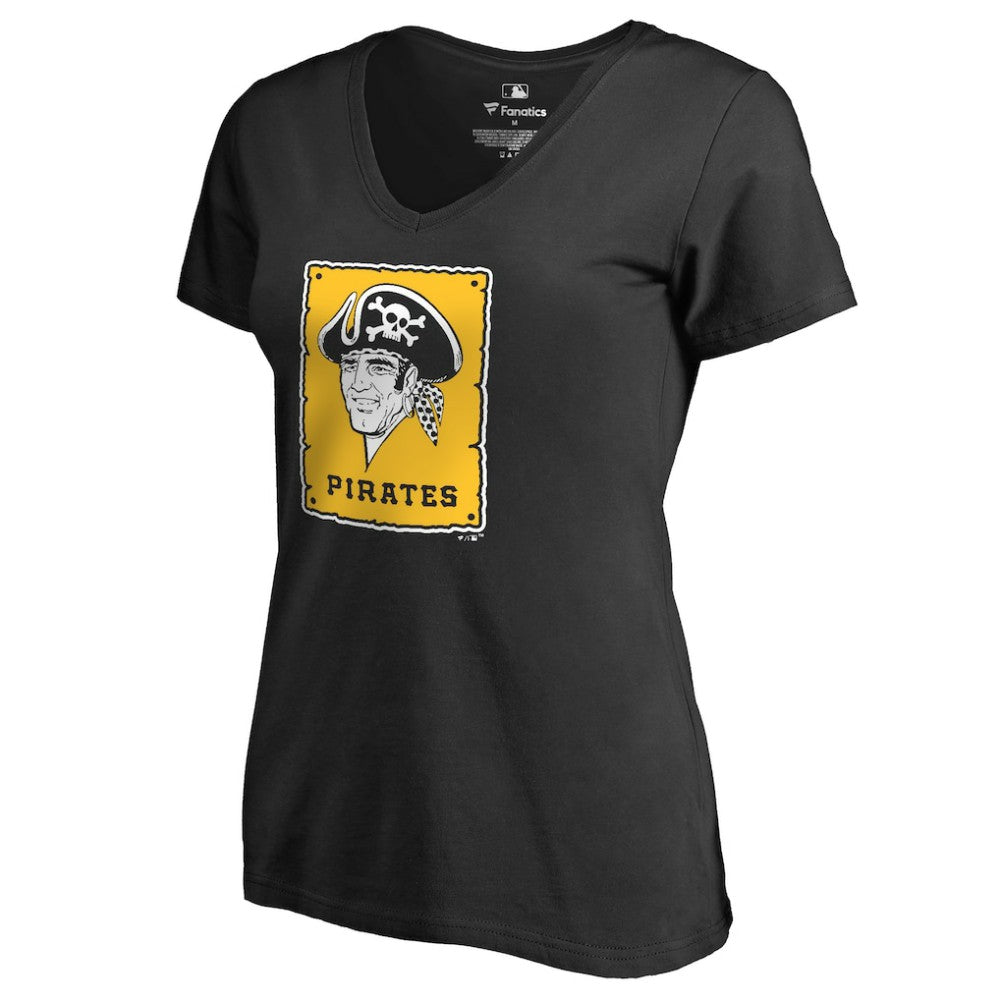 Pittsburgh Pirates Women's Cooperstown Collection Forbes T-Shirt - Black T-shirts