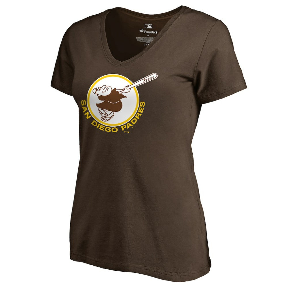 San Diego Padres Women's Cooperstown Collection Forbes T-Shirt - Brown T-shirts