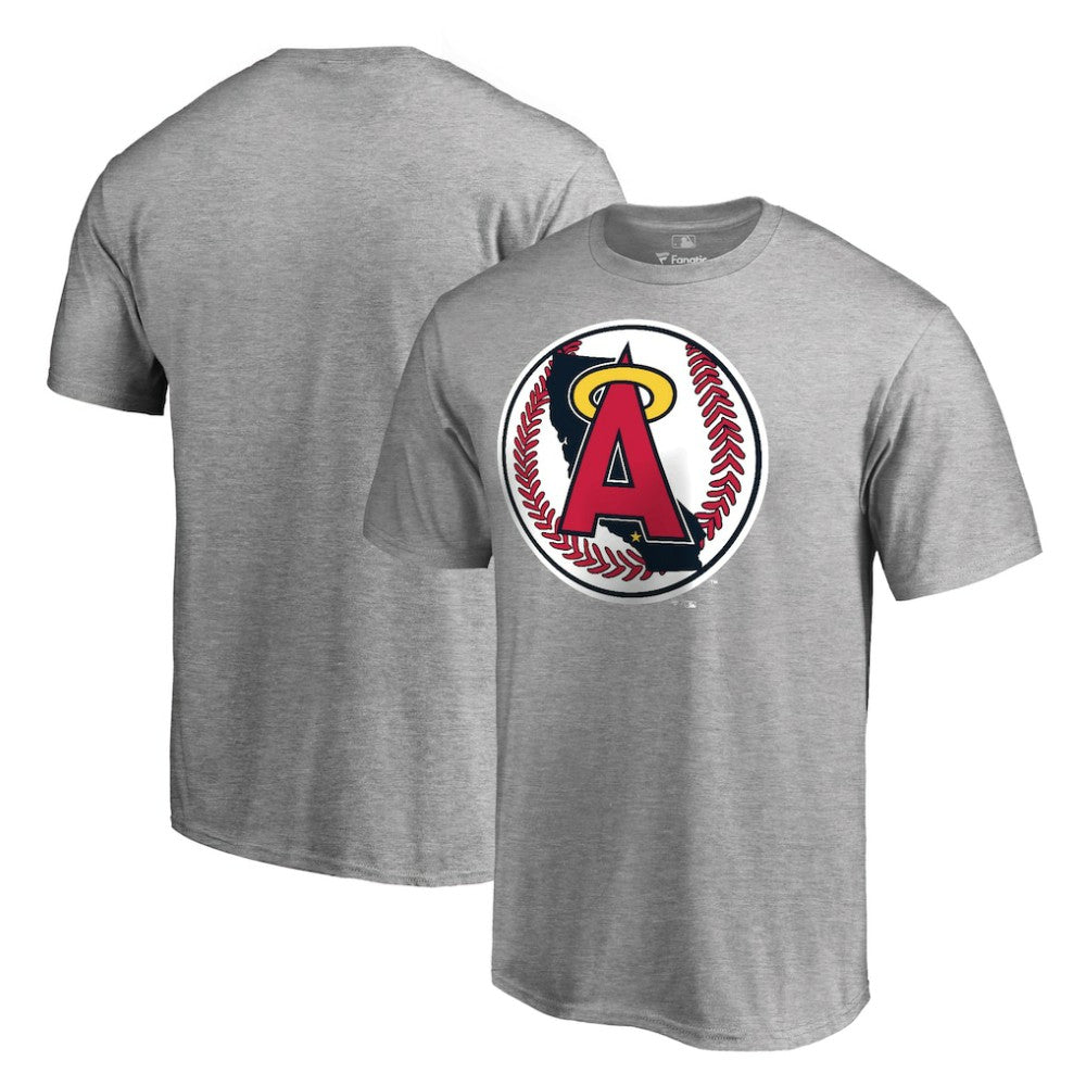 Los Angeles Angels Cooperstown Collection Forbes T-Shirt - Ash T-shirts