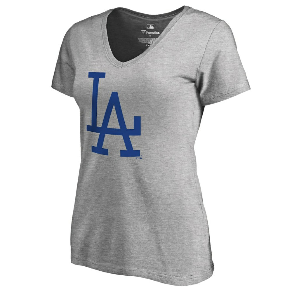 Los Angeles Dodgers Women's Cooperstown Collection Forbes T-Shirt - Ash T-shirts