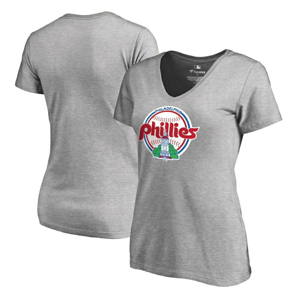 Philadelphia Phillies Women's Cooperstown Collection Forbes T-Shirt - Ash T-shirts
