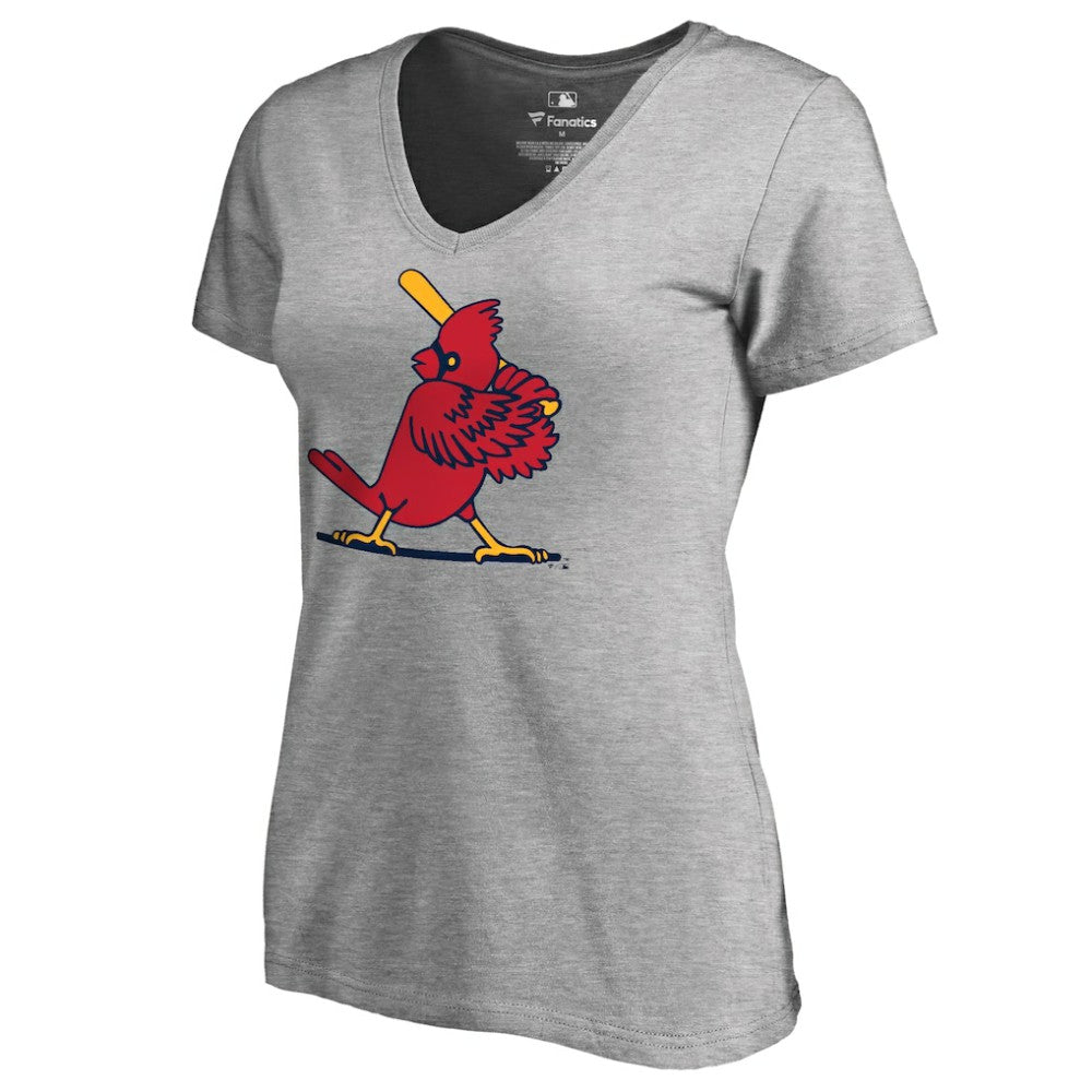 St. Louis Cardinals Women's Cooperstown Collection Forbes T-Shirt - Ash T-shirts