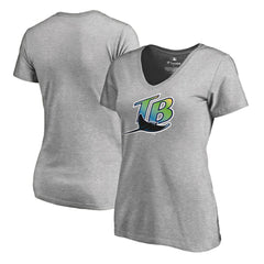 Tampa Bay Rays Women's Cooperstown Collection Forbes T-Shirt - Ash T-shirts