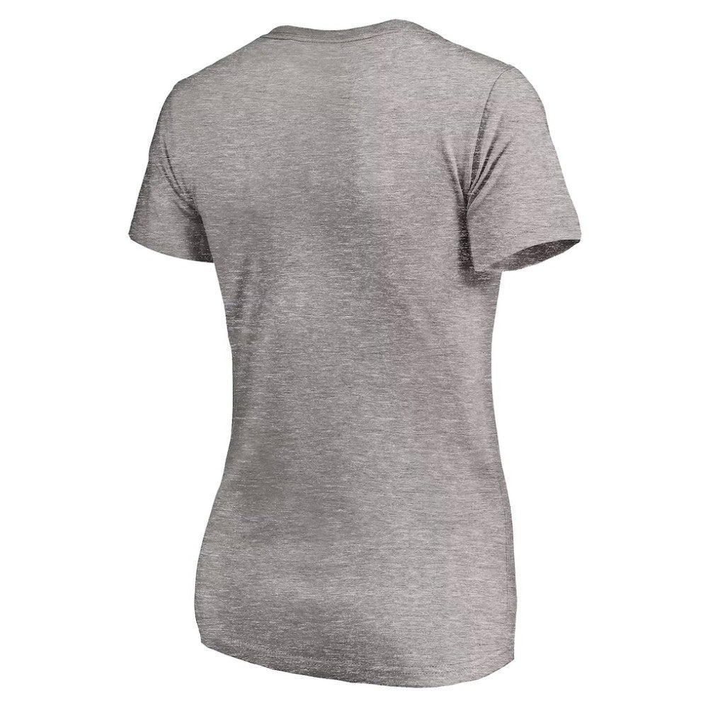 Philadelphia Phillies Women's Core Wahconah V-Neck T-Shirt - Heather Gray T-shirts