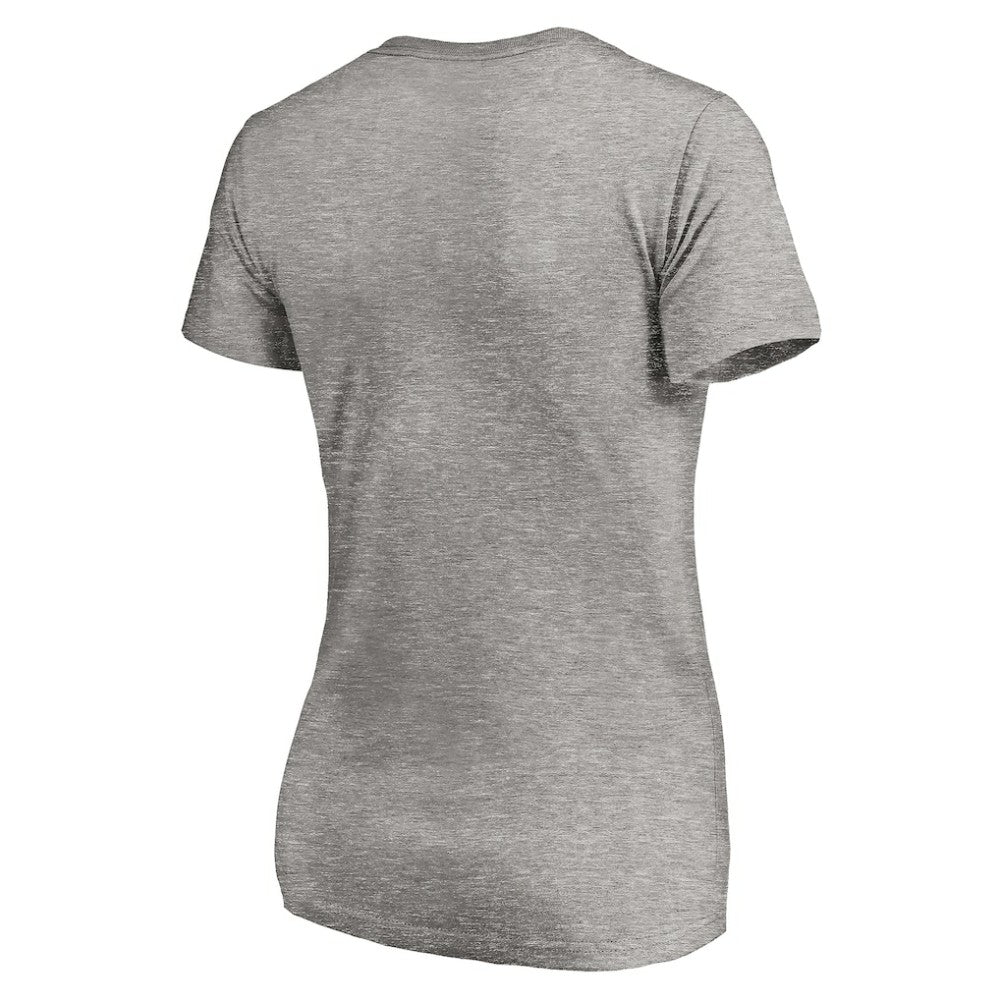 Tampa Bay Rays Women's Core Wahconah V-Neck T-Shirt - Heather Gray T-shirts