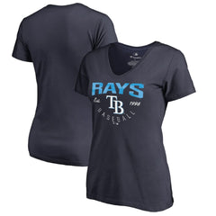 Tampa Bay Rays Women's Live For It T-Shirt - Navy T-shirts