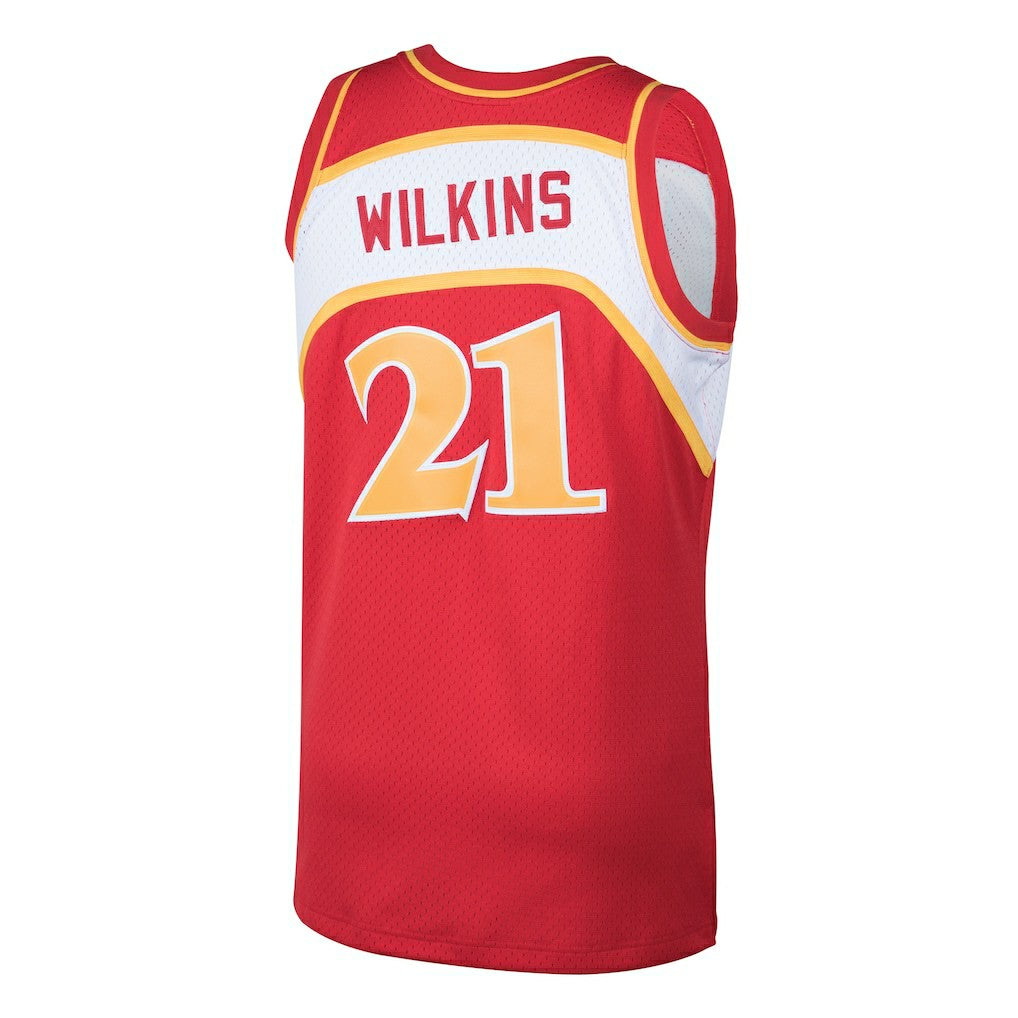 Dominique Wilkins Atlanta Hawks 1986/87 Hardwood Classics Swingman Jersey Red - Mitchell & Ness