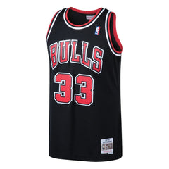 Scottie Pippen Chicago Bulls 1997/98 Hardwood Classics Swingman Jersey Black - Mitchell & Ness
