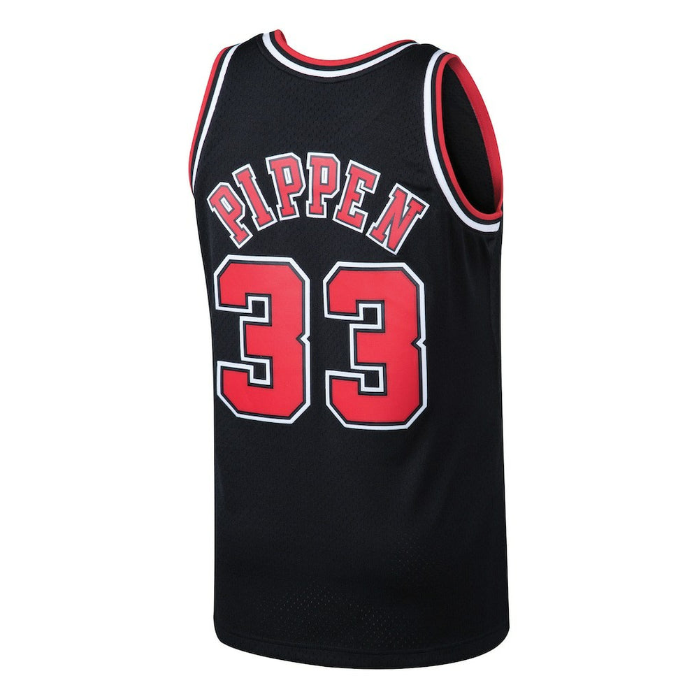 Scottie Pippen Chicago Bulls 1997/98 Hardwood Classics Swingman Jersey Black - Mitchell & Ness