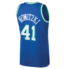 Dirk Nowitzki Dallas Mavericks 1998/99 Hardwood Classics Swingman Jersey Blue - Mitchell & Ness