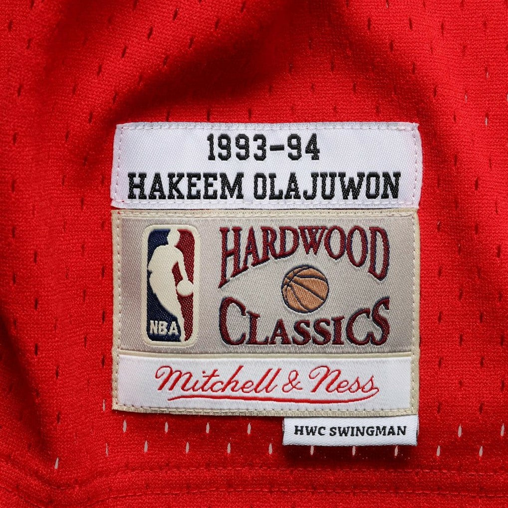 Hakeem Olajuwon Houston Rockets 1993/94 Hardwood Classics Swingman Jersey Red - Mitchell & Ness outlet