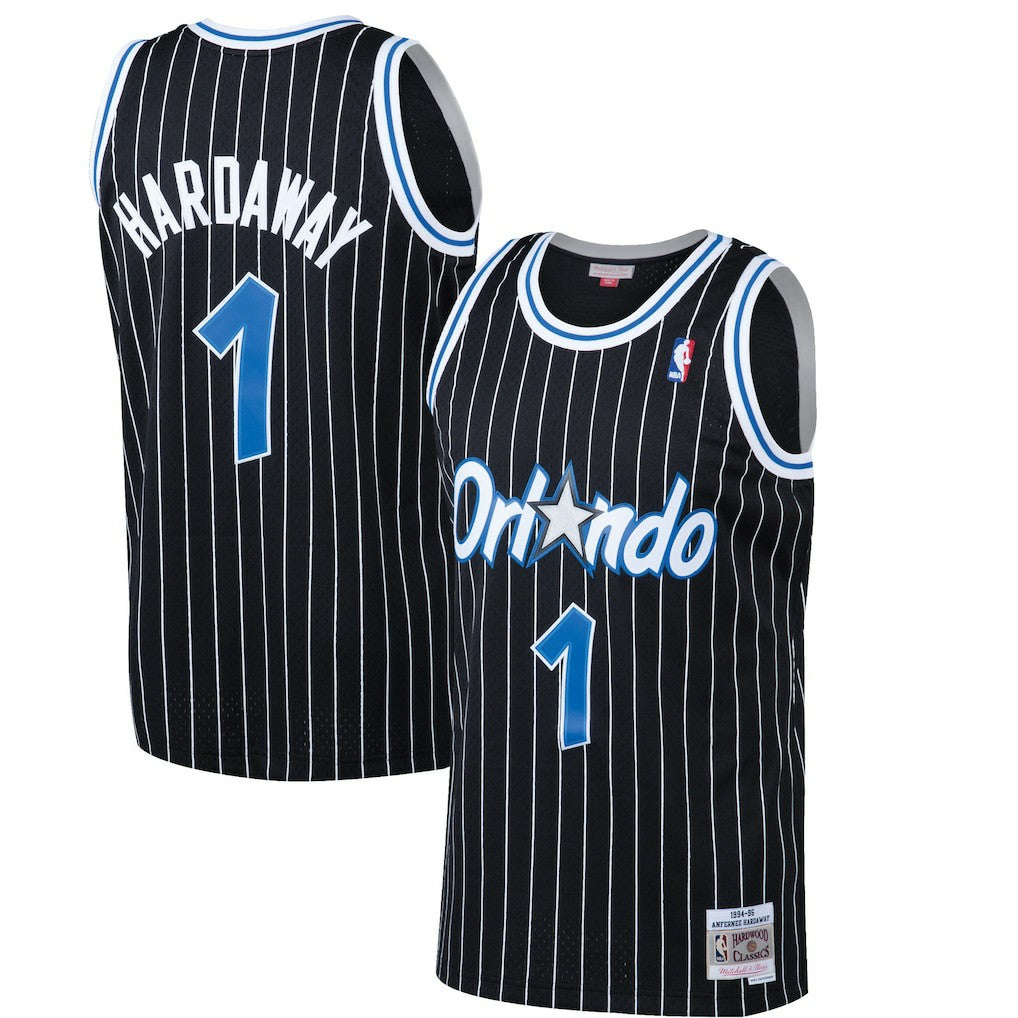 Penny Hardaway Orlando Magic Hardwood Classics Swingman Jersey Black - Mitchell & Ness