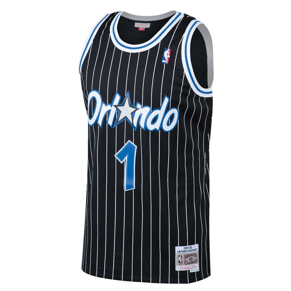 Penny Hardaway Orlando Magic Hardwood Classics Swingman Jersey Black - Mitchell & Ness