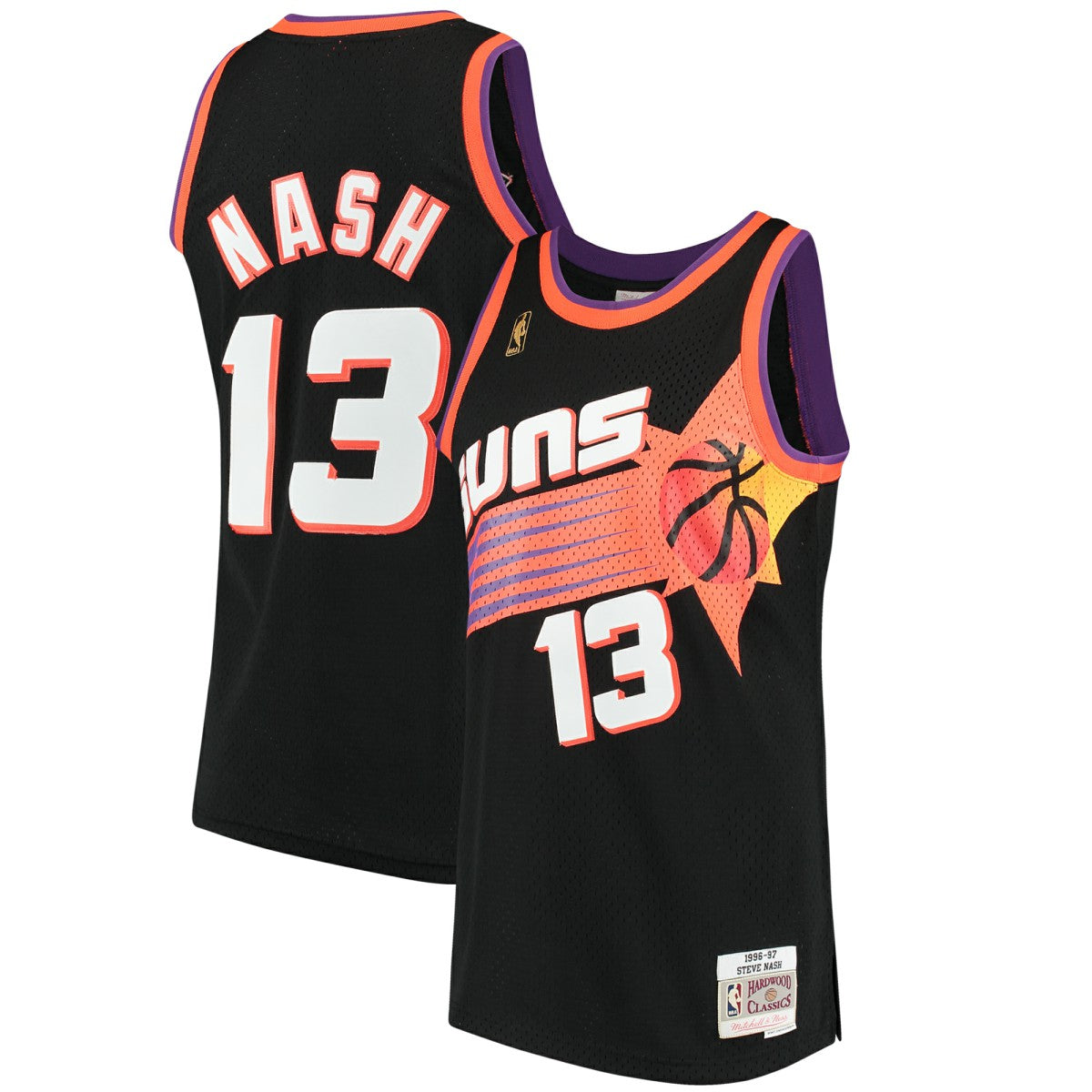 Steve Nash Phoenix Suns 1996/97 Hardwood Classics Swingman Jersey Black - Mitchell & Ness