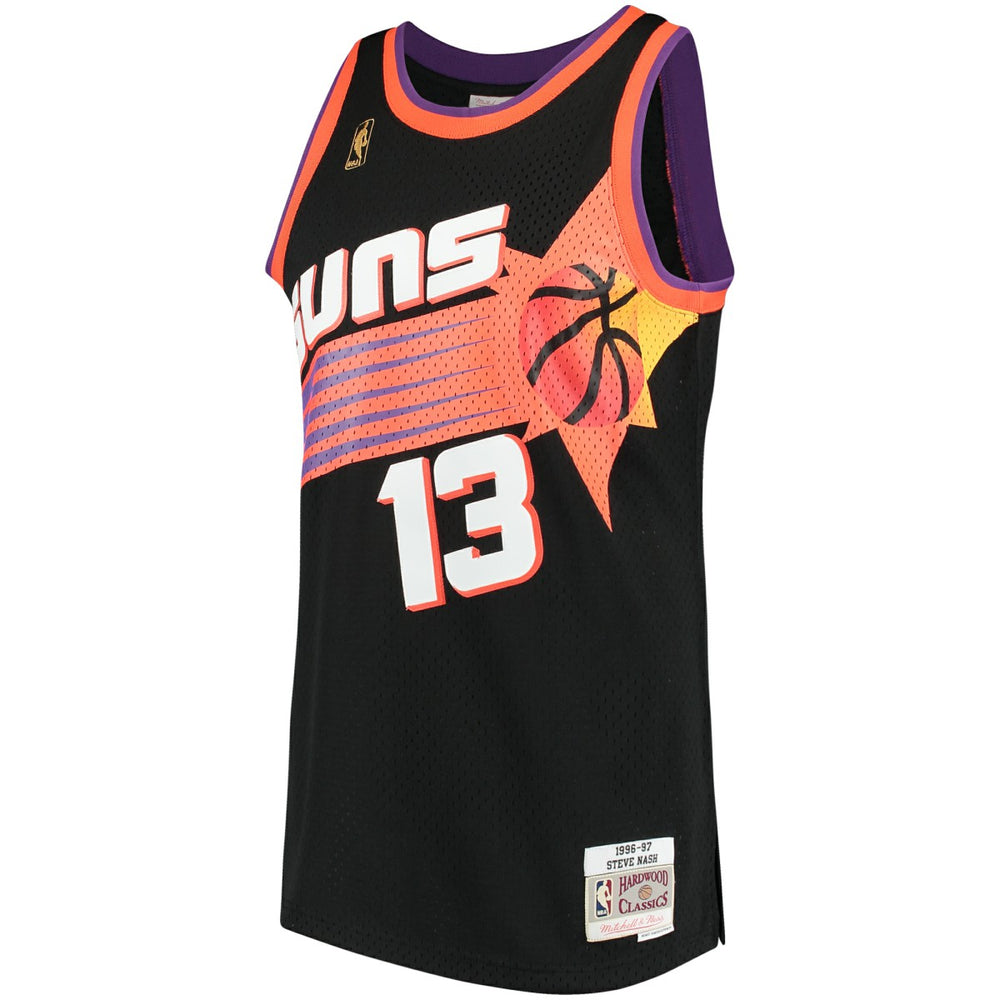 Steve Nash Phoenix Suns 1996/97 Hardwood Classics Swingman Jersey Black - Mitchell & Ness