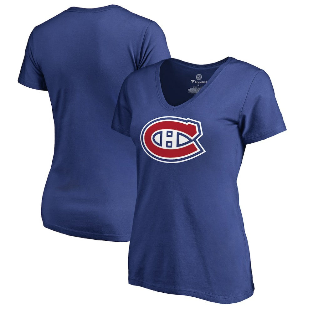 Montreal Canadiens Women's Primary Logo T-Shirt - Royal | US 2770416