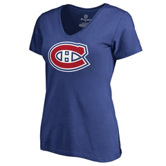 Montreal Canadiens Women's Primary Logo T-Shirt - Royal | US 2770416