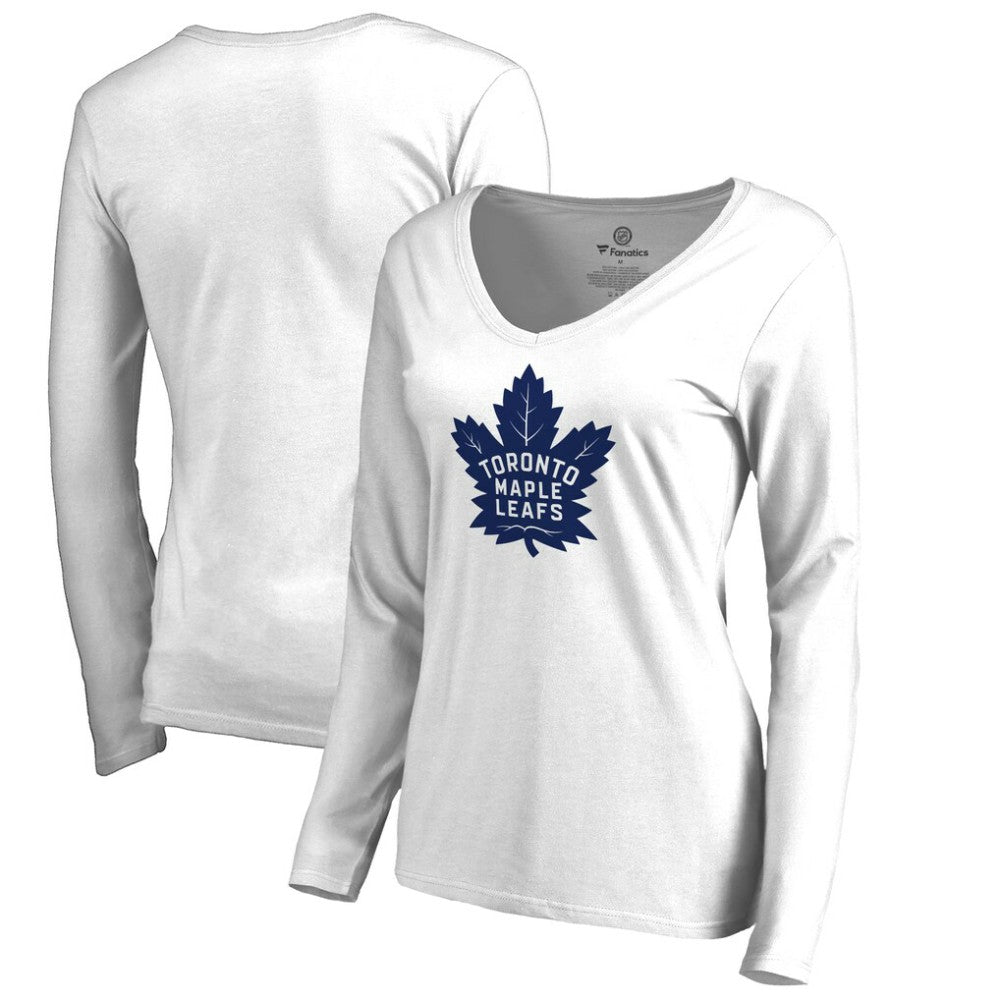 Toronto Maple Leafs Women's Primary Logo Long Sleeve T-Shirt - White | US 2770428