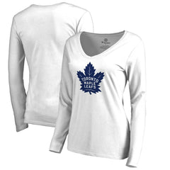 Toronto Maple Leafs Women's Primary Logo Long Sleeve T-Shirt - White | US 2770428