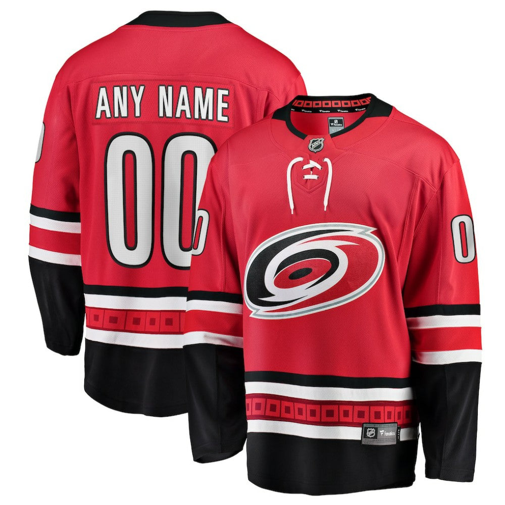 Carolina Hurricanes Fanatics Alternate Breakaway Custom Jersey - Red | US 2791493