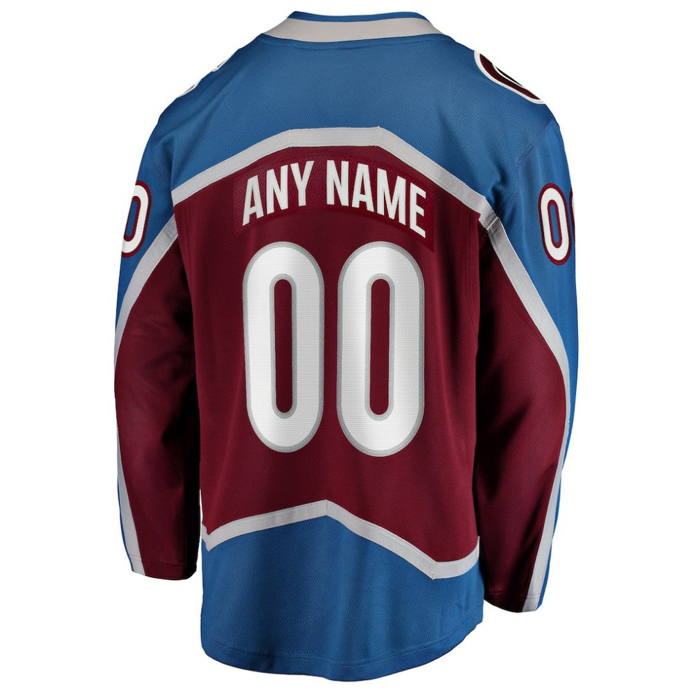 Colorado Avalanche Fanatics Home Breakaway Custom Jersey - Maroon | US 2791494
