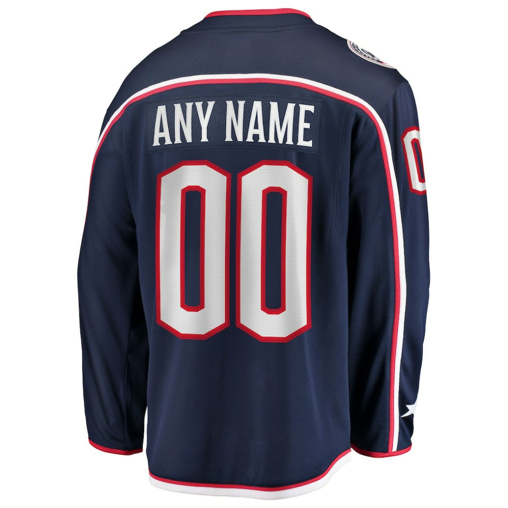 Columbus Blue Jackets Fanatics Home Breakaway Custom Jersey - Navy | US 2791495