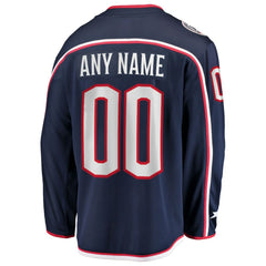 Columbus Blue Jackets Fanatics Home Breakaway Custom Jersey - Navy | US 2791495