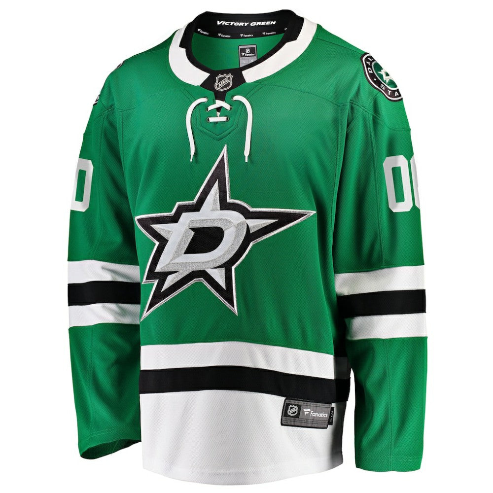 Dallas Stars Fanatics Home Breakaway Custom Jersey - Green | US 2791496