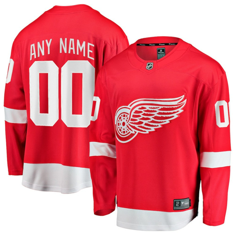 Detroit Red Wings Fanatics Home Breakaway Custom Jersey - Red | US 2791497