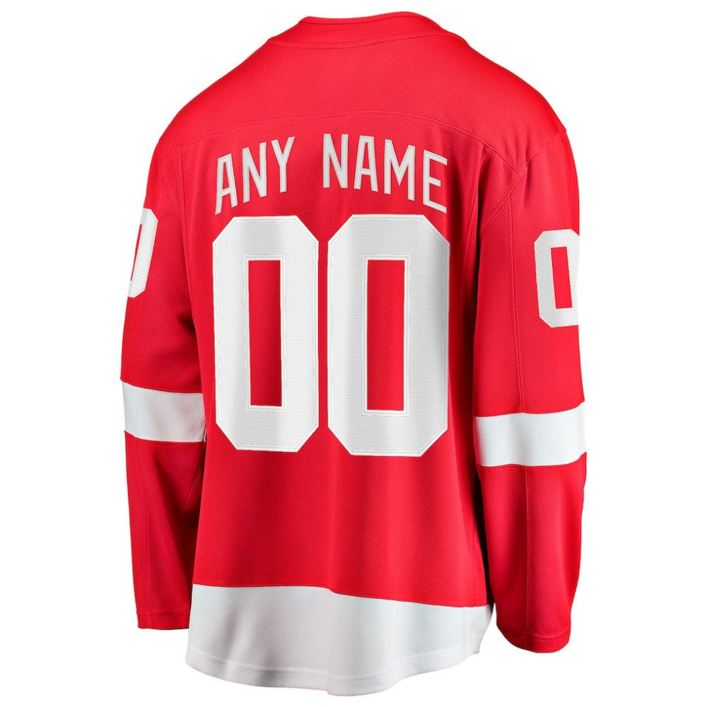Detroit Red Wings Fanatics Home Breakaway Custom Jersey - Red | US 2791497
