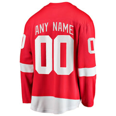 Detroit Red Wings Fanatics Home Breakaway Custom Jersey - Red | US 2791497