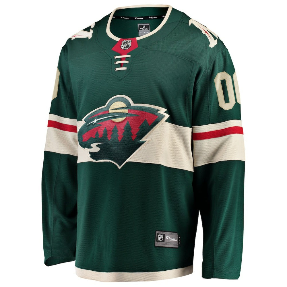 Minnesota Wild Fanatics Home Breakaway Custom Jersey - Green | US 2791501