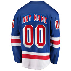 New York Rangers Fanatics Home Breakaway Custom Jersey - Blue | US 2791506