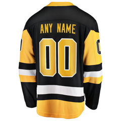 Pittsburgh Penguins Fanatics Home Breakaway Custom Jersey - Black | US 2791509