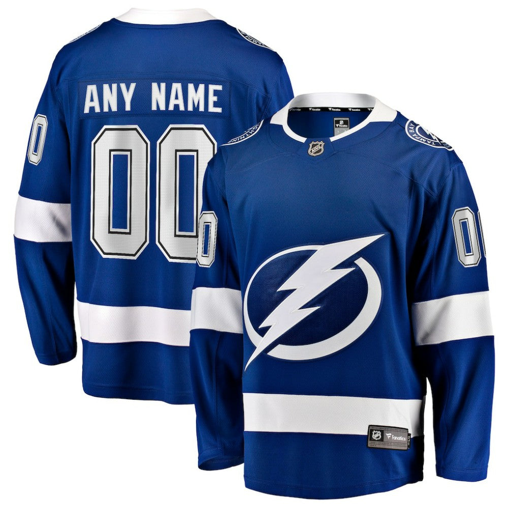 Tampa Bay Lightning Fanatics Home Breakaway Custom Jersey - Blue | US 2791512