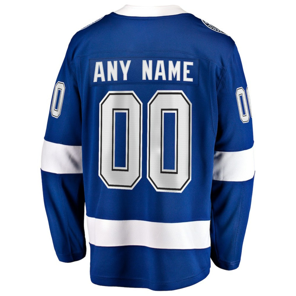 Tampa Bay Lightning Fanatics Home Breakaway Custom Jersey - Blue | US 2791512