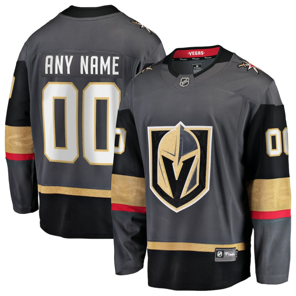 Vegas Golden Knights Fanatics Alternate Breakaway Custom Jersey - Gray | US 2791515